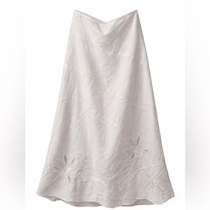 Carole Little Classic White A-Line Skirt